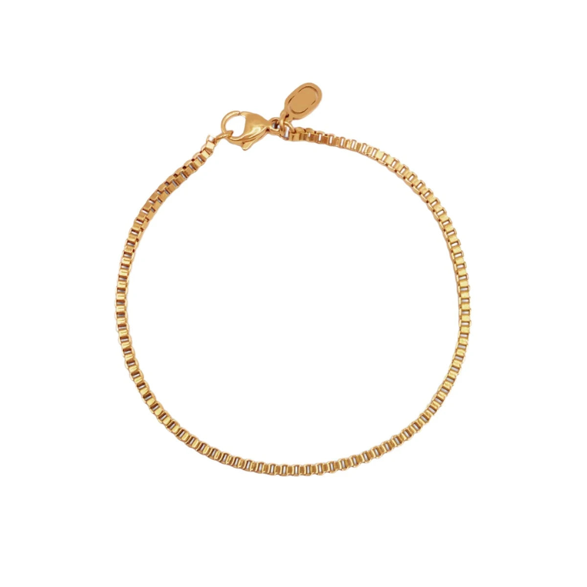 Gold Vermeil Box Bracelet