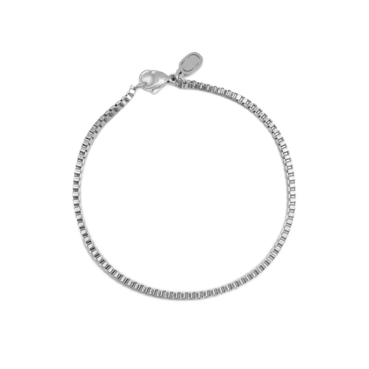 Sterling Silver Box Bracelet