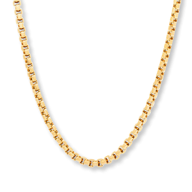 Gold Vermeil Box Necklace