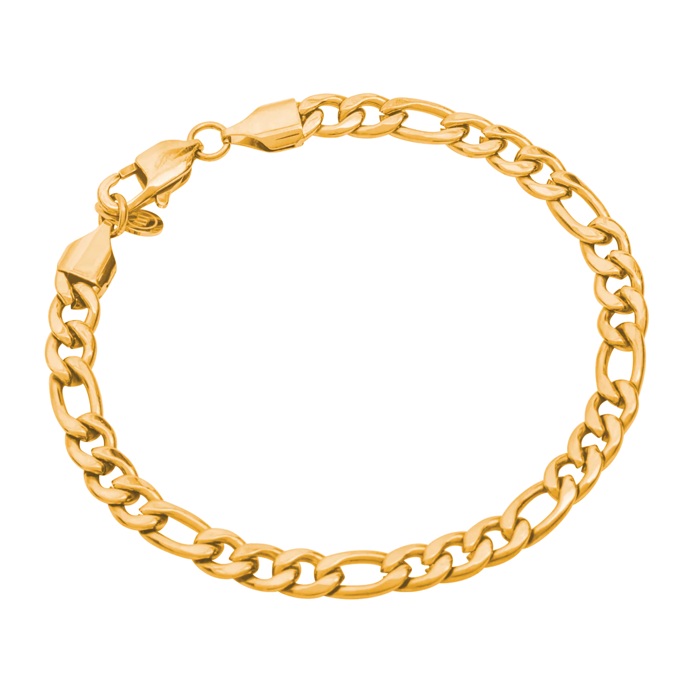 Solid Gold Figaro Bracelet