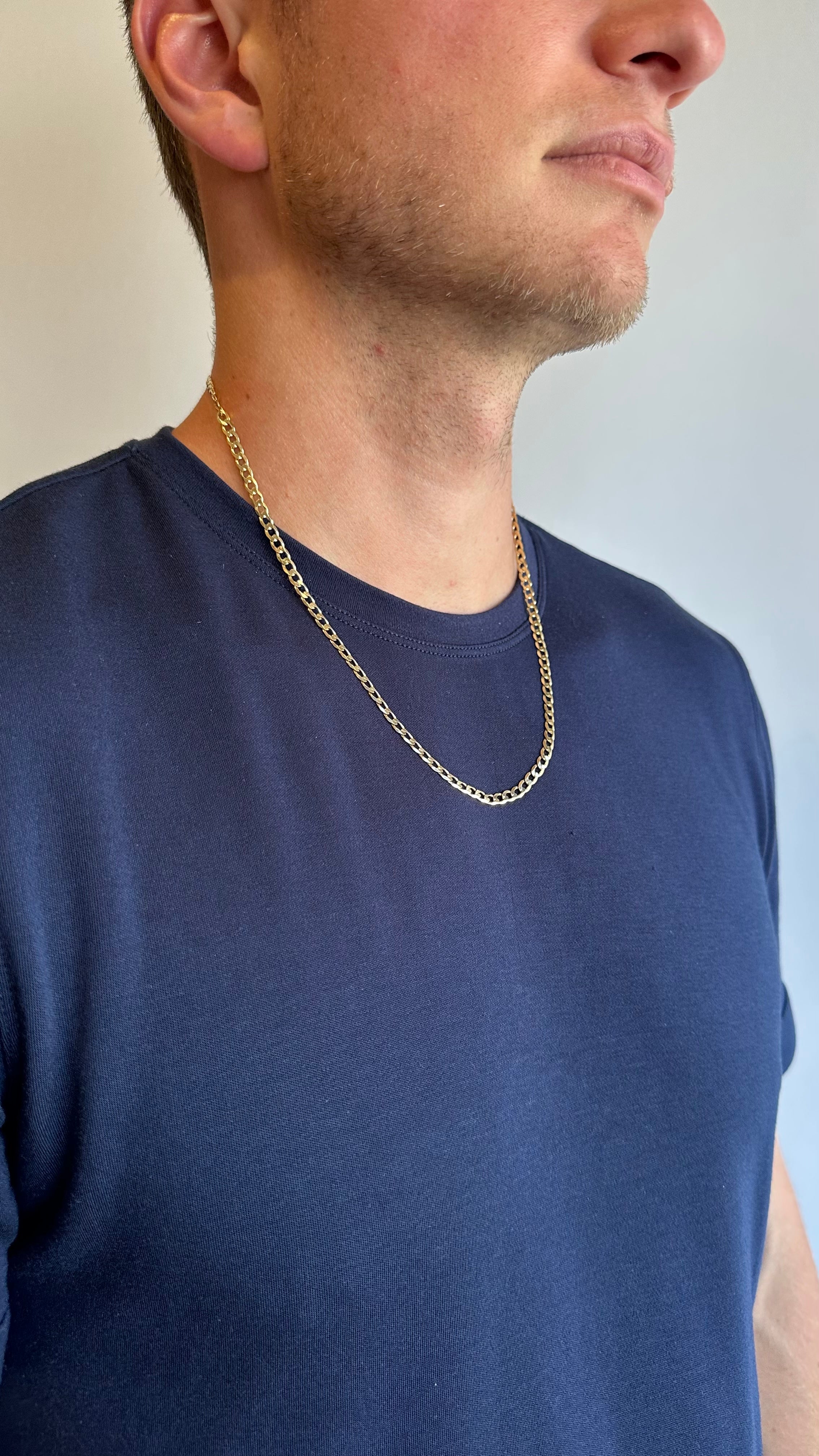 Gold Vermeil Curb Necklace