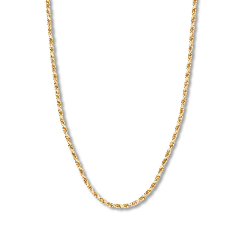 Solid Gold Rope Necklace