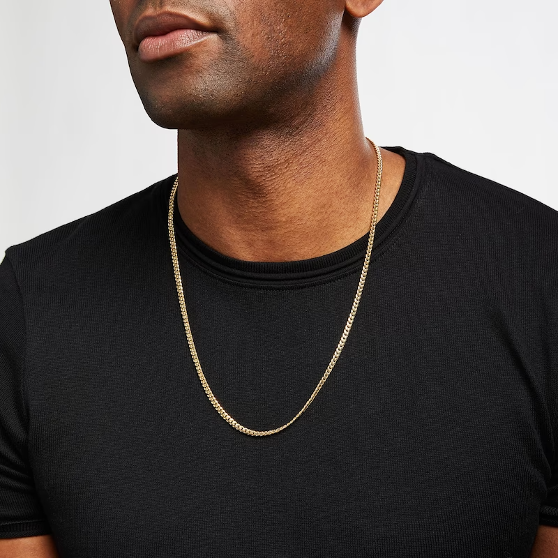Solid Gold Miami Cuban Necklace