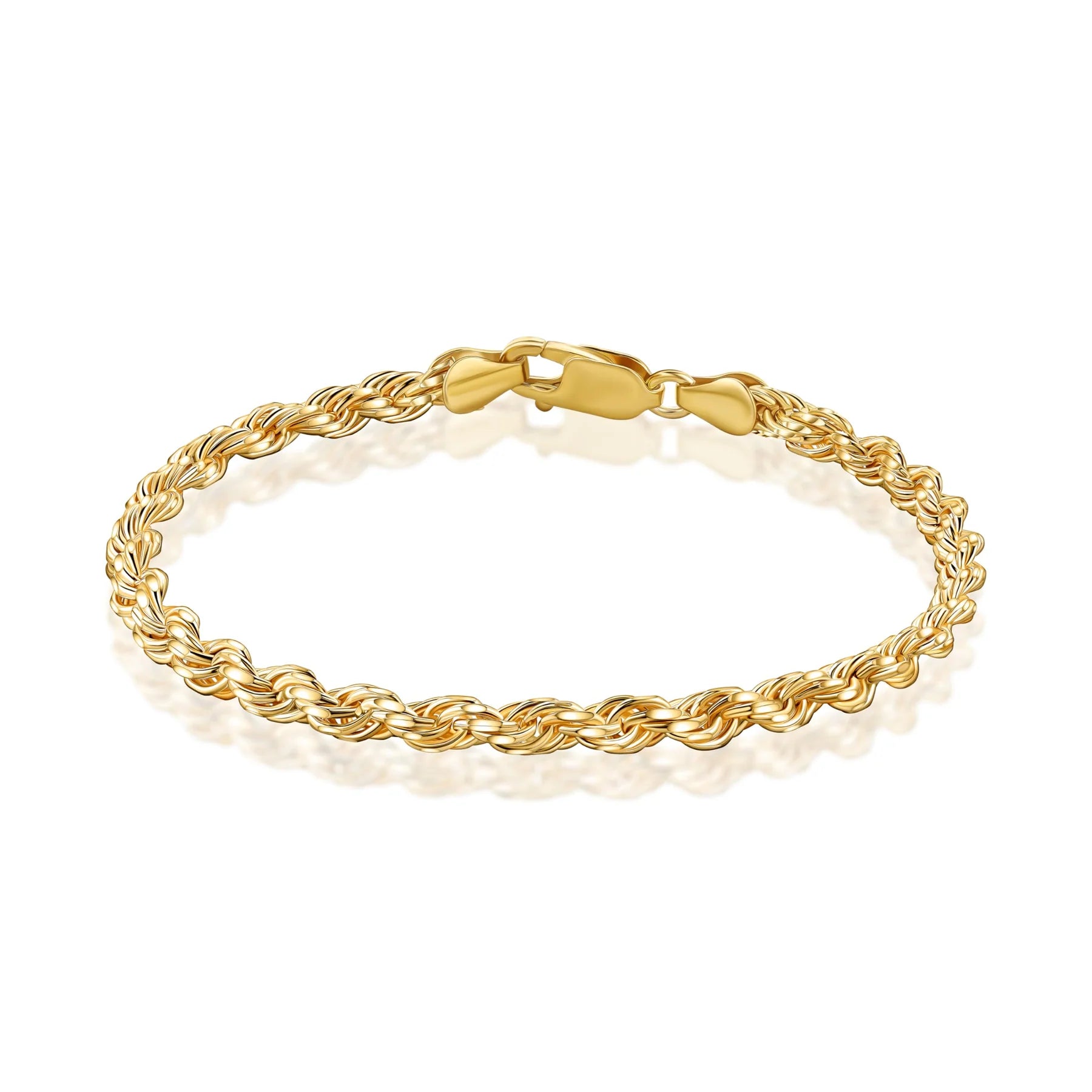 Solid Gold Rope Bracelet