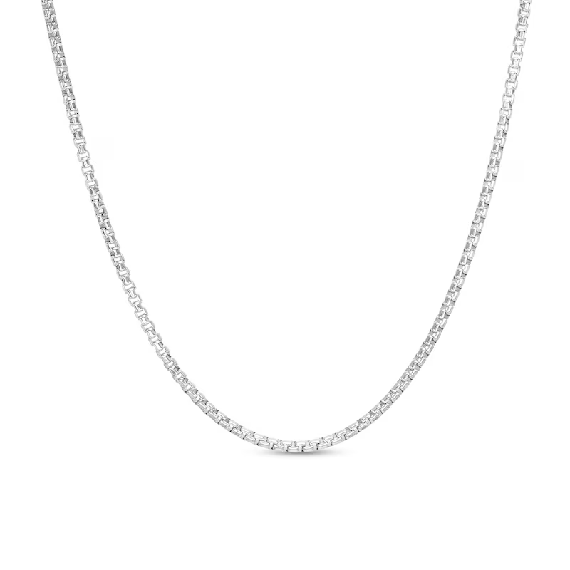 Sterling Silver Box Necklace